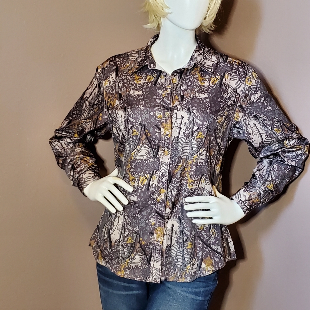 BUSHLAN Port A Vent back shirt size L